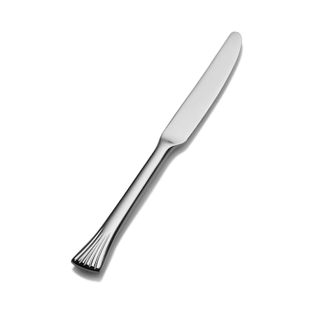 Bon Chef Mimosa, Butter Knife, Euro, Solid Handle, Mirror Finish, 13/0, 6.89" , set of 12 S2817